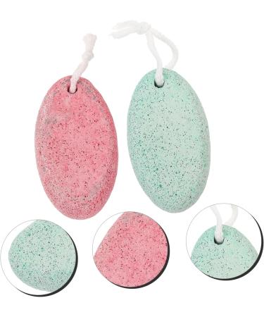 FRCOLOR 2 x Pumice Stone Face Sponge Face Scrubs Foot Scrubs Natural Sponge Body Scrub Pedicure Stone Foot Stones Grinding Dead Skin Remover Springboard - Buy Online on GoSupps.com