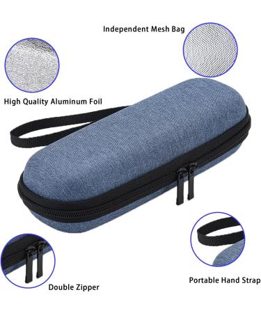 Helweet Insulin Cooling Bag - Travel Pocket for Diabetic Medication | Portable Thermal Cooler for Insulin Pens - Blue - Buy Online on GoSupps.com