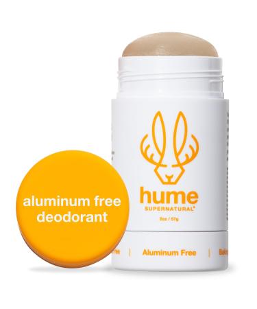 Hume Supernatural Aluminum Free Deodorant for Women & Men - Safe for Sensitive Skin - Probiotic Plant-Based Baking Soda Free Aloe & Cactus Flower Anti Sweat Stain & Odor - Amber Woods 1-Pack Amber Woods - 1 pack