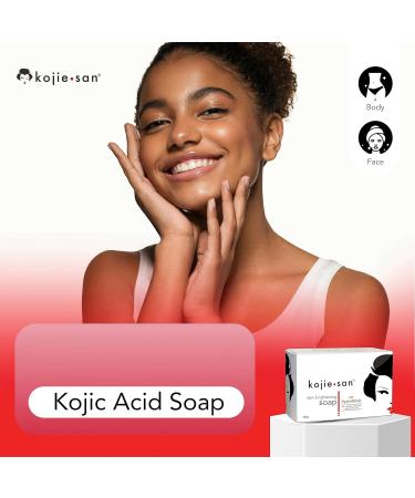 Kojie San Skin Brightening Soap - Original Kojic Acid Soap for Face & Body - Cosmetic Soap for Beautifully Fresh Skin (135g Bar) - Buy Online on GoSupps.com