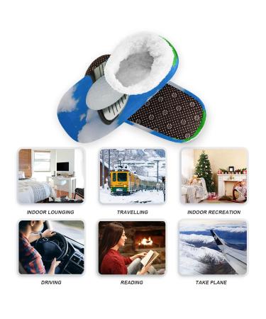 Mnsruu Golf Ball Tree Slippers | Comfortable Non-Slip Men's Shoes | Fleece Size 10-11 | International Shipping Available - Buy Online on GoSupps.com