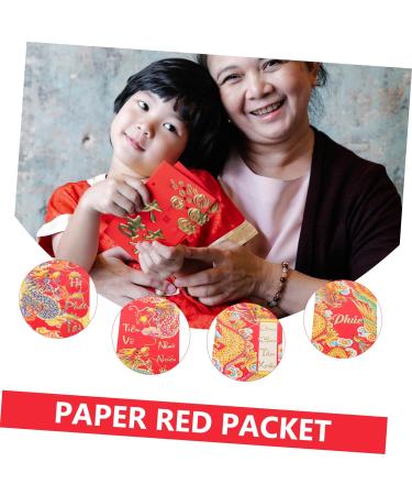 OKUMEYR 30pcs Chinese New Year Hong bao Gift Wallet Purse China Lai Si Feng Paper Paper Red Envelopes Money Packet Chinese Zodiac New Year's Bag New Year Items Lunar Calendar Pocket Assorted Color 16X9X0.2CM - Buy Online on GoSupps.com