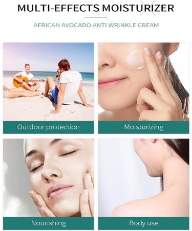 Shea Butter Face Moisturiser Cream Avocado Anti Wrinkle Face Cream Face Moisturizer For Women & Men With Avocado Oil For Skin Care Reduce Redness & Dryness Non-Greasy Nourishing - Buy Online on GoSupps.com