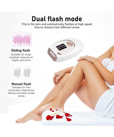 IPL Laser Hair Removal Device - Pain-Free Permanent Hair Removal for Body & Face | 999 000 Light Impulses - Buy Online on GoSupps.com