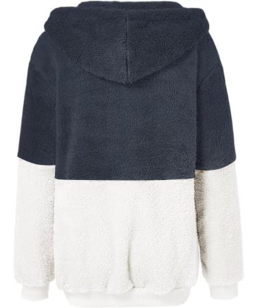 Buy Hanxiulin Oversized Winter Coat for Women - Plush Hoodie Jacket Windproof Fleece Thick Dark Gray 4XL - Buy Online on GoSupps.com