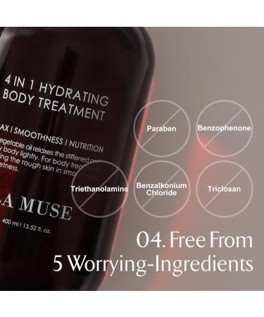 LA MUSE 4-in-1 Body Treatment & Body Cream(Signature) | Exfoliating and Massaging Oil with Hydrating Body Cream | For Smooth, Nourished, and Revitalized Skin | Complete Relaxing Body Care Routine - Buy Online on GoSupps.com