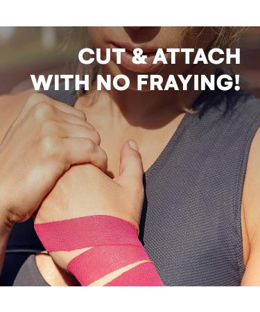 Effekt Waterproof Kinesiology Tape (5m x 5cm) - Pink | Elastic Physio Tape for Muscle Support and Injury Recovery | Medical Grade Sports Strapping Tape - Buy Online on GoSupps.com