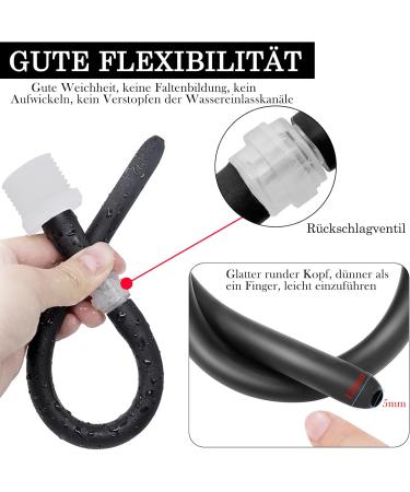 2023 New 500mm Analdusche for Intestinal Cleaning - Backflow Prevention Ideal for Anal Intercourse & Klistier Use | Black Anal Shower & Butt Plug - Buy Online on GoSupps.com