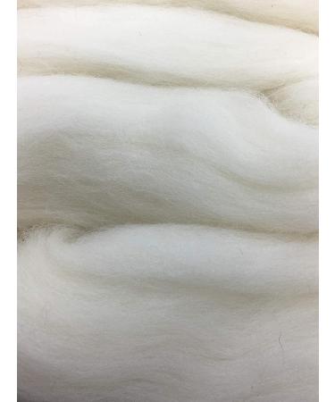 Shep's 100% Natural White Merino Wool Roving Fiber - 2lb - Spinning and Felting Craft Wool - Core Wool USA - Buy Online on GoSupps.com