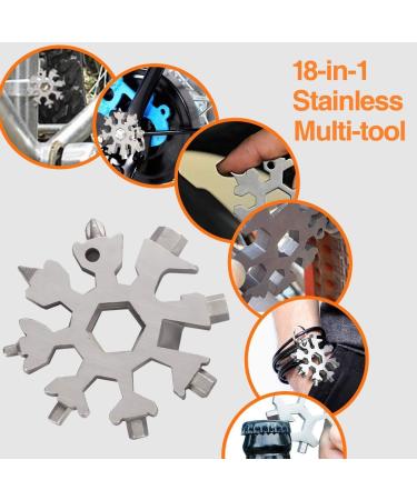 Multitool 18 In 1 Snowflake Multi tool for Outdoor Camping Survival Accessories- Stocking Stuffers Mens Gifts  Screwdriver - Hexagonal Spanner - Ring Spanner - Bottle Opener 3-Snowflake Multi Tool - Buy Online on GoSupps.com
