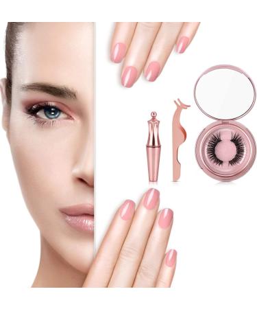 Feadem Magnetic Eyeliner Magnetic Eyelashes with Eyeline Magnetic Eyeliner Kit 3D Reusable Eyelashes with Tweezers Waterproof Long Lasting Eyeliner Magnetic Eyeliner and Lashes Pack - Buy Online on GoSupps.com