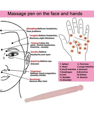 Buy Ideayard Jade Gua Sha Pen | Rose Quartz Pink Massage Wand for Acupuncture & Therapy - Buy Online on GoSupps.com