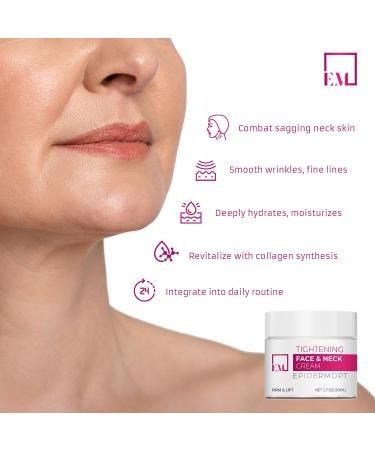EpidermOpt Neck Firming Cream Anti-Aging Moisturizer for Face Neck and Chest 1.7 Oz Tightening and Lifting Formula - Buy Online on GoSupps.com
