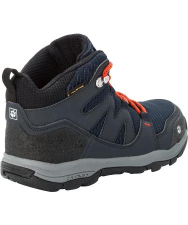 Jack Wolfskin MTN Attack 3 Texapore Mid K Hiking Boot Big Kid - Size 11 Dark Blue/Orange - Buy Online on GoSupps.com