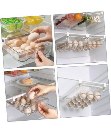 LABRIMP Fridge Egg Drawer Drawer Egg Crisper Eggs Fridge Egg Holder for Refrigerator Egg Carrier Egg Rack Food re-usable - Buy Online on GoSupps.com