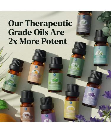 Organic 16-Pack Essential Oils Set for Diffusers, Candle Making, Soap & Aromatherapy - Natural Floral Scents for Home, Office, Car - Premium Grade Skin & Hair Care - Buy Online on GoSupps.com
