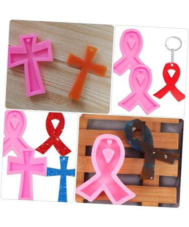 LALAFINA 4pcs Ribbon Silicone Mold Chocolate Silicone Molds Fondant Molds Ribbon Cross Mold Keychain Silicone Mold Orange Tassel for Jewelry Epoxy Silica Gel Puzzle Key Chain Pink - Buy Online on GoSupps.com