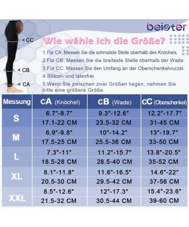 Buy Maternity Compression Tights - 20-30 mmHg Footless Class 2 Support Leggings with Elastic Button Tape & Abdominal Protection - Black XL | International Shipping Available - Buy Online on GoSupps.com