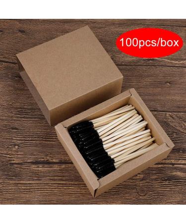LIDEBLUE 100pcs Disposable Mascara Wands Disposable Mascara Wand Spoolies with Wooden Handle Eye Lash Brush for Eyelash Extension Makeup Applicators Kits - Buy Online on GoSupps.com