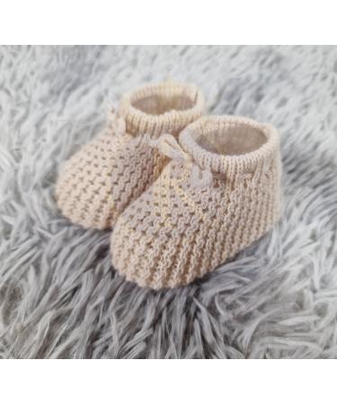Royal Icon Baby Booties 0-3 Months - Cozy and Secure Infant Slippers - Unisex Newborn Baby Boots - Coffee Brown - Buy Online on GoSupps.com