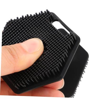DOITOOL Face Brush Pores Cleaner Oily Skin Face Scrub Scrubber Face Wash Brush Face Cleansing Brush for Blackhead Double Head Cleaning Brush Makeup Brush Beard Brush Washbasin 6.50X6.50X4.00CM Black - Buy Online on GoSupps.com