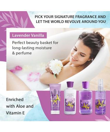 Luxurious Bath & Body Travel Kit - Lavender Vanilla Blush Mist Lotion Shower Gel & Cream - Perfect 3 Fl Oz Skincare Gift Set for Home Spa - Buy Online on GoSupps.com
