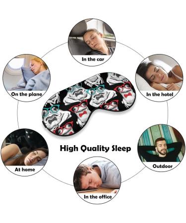 Funny Frogs Sleep Mask Eye Cover for Sleeping Blindfold with Adjustable Strap Blocks Light Night Travel Nap for Men Women - Buy Online on GoSupps.com