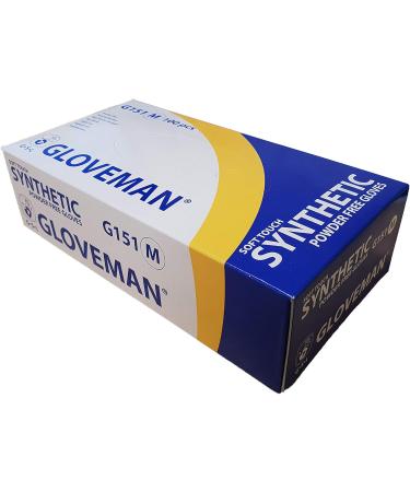 GLOVEMAN Soft Touch Synthetic Powder Free Disposable Gloves - Box of 100 (Small) - Buy Online on GoSupps.com