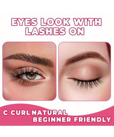 Natural Cat Eye Lashes | 15mm Wispy False Eyelashes - 7 Pairs 3D Volume Strip Lashes with Thin Cotton Band | Soft Fake Lashes (Siligli D-305 - Buy Online on GoSupps.com