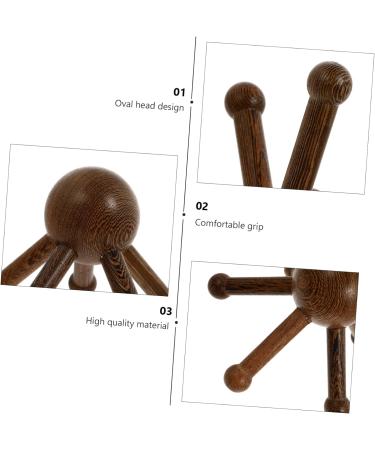 Ultechnovo 5 STK Hand Massager - Creative Wooden Head Claws Massage Device for Ultimate Relaxation | International Shipping Available - Buy Online on GoSupps.com