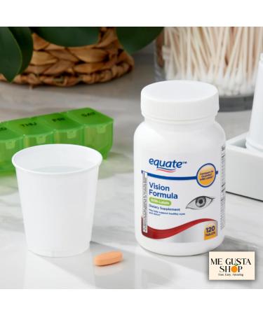 Equate Vision Formula with Lutein Tablets Dietary Supplement 120 Count + me Gusta Sticker - Buy Online on GoSupps.com
