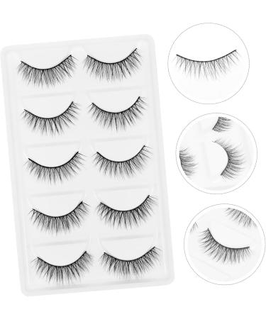 FRCOLOR 5 Pairs False Eyelashes Eyelash Cosmetic eyelashes wispy eyelashes artificial eyelashes False Eye Lashes false lashes reusable eyelashes Makeup Tools artificial fiber 3d - Buy Online on GoSupps.com