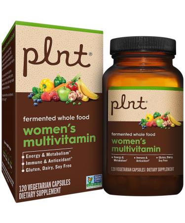 plnt Fermented Whole Food WomenaTMs Multivitamin (120 Vegan Capsules) 120 Count (Pack of 1)