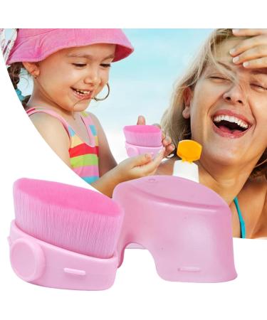 Sun Protection Brush For Sun Protection Brush Applicator Sunscreen Applicator with Lid Precise Control Soft Fiber Bristles Portable Cosmetic Brushes in Pink - Buy Online on GoSupps.com