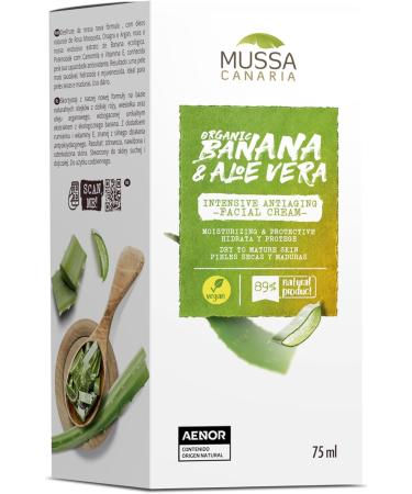 Mussa Canaria Vegan Anti-Wrinkle Night Cream for Mature and Dry Skin - 75ml - Buy Online on GoSupps.com
