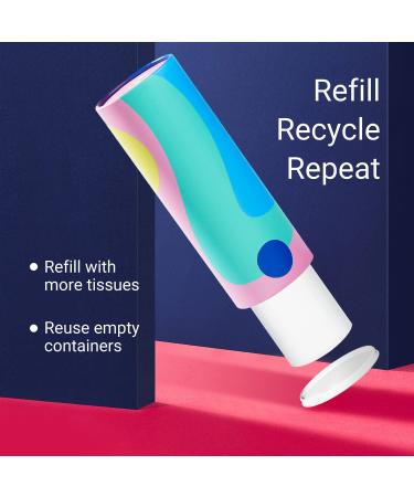 Elinnee Car Tissue: Disposable Face Towel for Car Cup Holder - Durable, Soft, and Comfortable (4 Canisters/200 Tissues) - Buy Online on GoSupps.com