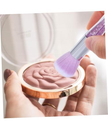 9 Pieces Makeup with Transparent Handle Nail Brush Makeup Brush Powder Makeup Brush Blush for Cheeks Foundation Brush Makeup Accessory Diamond Makeup Tools - Buy Online on GoSupps.com
