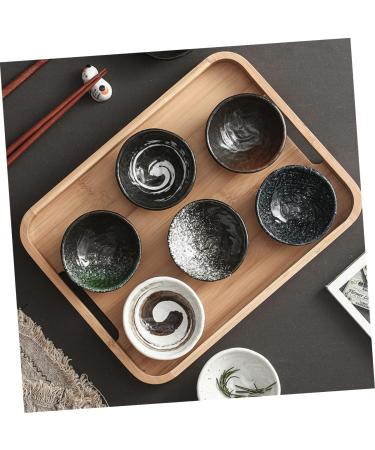 OUNONA 5 Pcs Seasoning Dish Ceramic Sauce Bowl Small Bowls for Dips Dipping Serving Bowls Sauce Dish Side Dish Small Sauce Ceramic Sauce Plate Japanese Mini Ceramics Vinegar re-usable 9X9X3.5CM Assorted Color - Buy Online on GoSupps.com