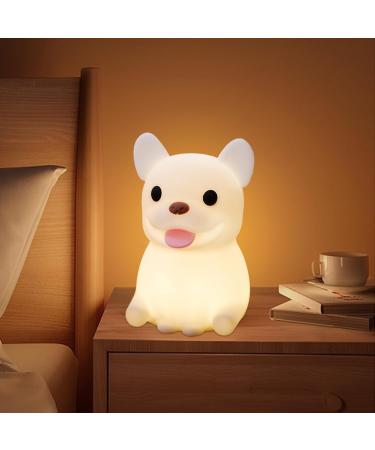OkiyiD French Bulldog Night Light - Touch Control, Rechargeable, Dimmable Lamp for Kids - Perfect Bedside Gift for Boys and Girls - Buy Online on GoSupps.com