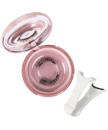 LALASTYLE Magnetic Lashes kit Reusable Magnetic Lashes Magnetic Eyelashes Without Eyeliner No Glue Double Self-Adhesive Magnetic Lashes (1 Pair Nature)