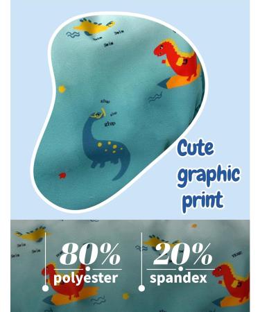 Wevswe Baby Young Reusable Swimming Diaper | Newborn Washable UV Protection | Adjustable Snap | Green Dinosaurs 6-12 Months - Buy Online on GoSupps.com