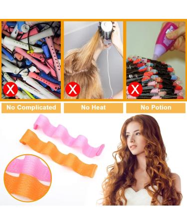 URAQT Hair Rollers No Heat 24pcs Hair Curlers Styling Kit with Styling Hooks Wave Hair Curlers for Long & Short Hair Diy Hairstyle Styling Tools 30cm 30 cm (Pack of 24) - Buy Online on GoSupps.com