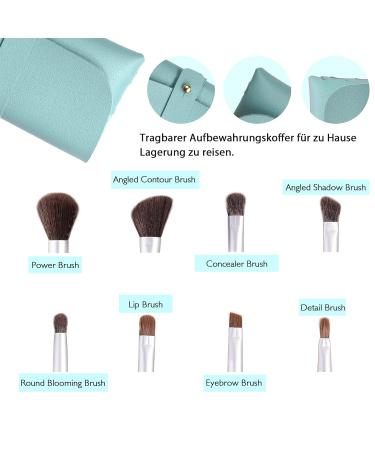 Professional 8-Piece Makeup Brush Set with Travel Bag | High-Quality Cosmetic Brushes for Women - Perfect for Flawless Application - Buy Online on GoSupps.com