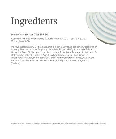 Murad Multi-Vitamin Clear Coat Sunscreen SPF 50 Lightweight Broad-Spectrum SPF with Vitamins C-F Bio-Fermented Clary Sage and Chia Seed Nourishes Skin with No White Cast 1.7 Fl Oz - Buy Online on GoSupps.com