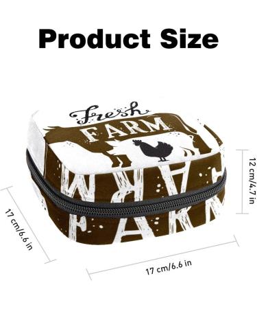 Large Animal Period Bag for Girls & Women - Multicoloured | Menstrual Cup Pouch & Sanitary Napkin Organizer - Buy Online on GoSupps.com