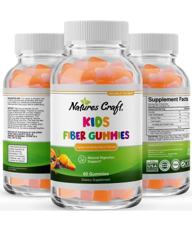 Kids Fiber Gummy Prebiotics Supplement - Digestive Health & Immune System Support - Constipation Relief & Gut Repair - Delicious Gummy Vitamins - Buy Online on GoSupps.com