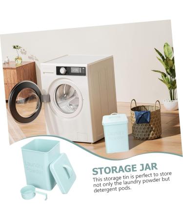 Didiseaon 2 Sets Washing Storage Bucket Flour Dispenser Method Laundry Wrought Iron Sky-blue 1 count (Pack of 1) Sky-bluex2pcs - Buy Online on GoSupps.com
