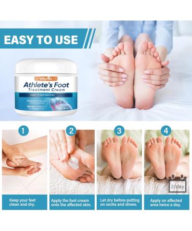 Buy Athletes Foot Cream - Fast Acting Treatment for Itchy Feet & Odor Relief - Effective Anti-Itch Formula - Buy Online on GoSupps.com