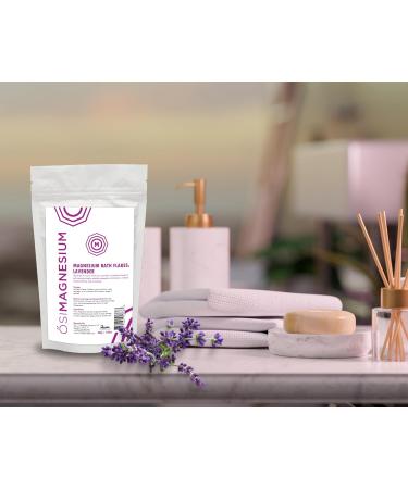 Buy Bath Flakes with Lavender Essential Oil - 7oz for a Relaxing Evening | International Shipping Available - Buy Online on GoSupps.com