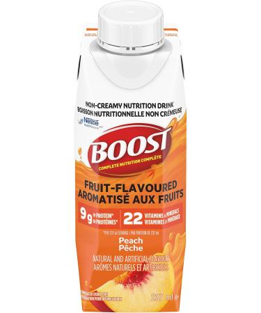 Boost Fruit Flavoured Drink Peach 237ml 24 count & Fruit Flavoured Drink Wild Berry 237ml 24 count Peach + Drink Boost Fruit Flavoured Drink - Buy Online on GoSupps.com